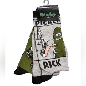 Adult Swim Rick And Morty (1) 2 Pack Shoe Size 6-12 Socks